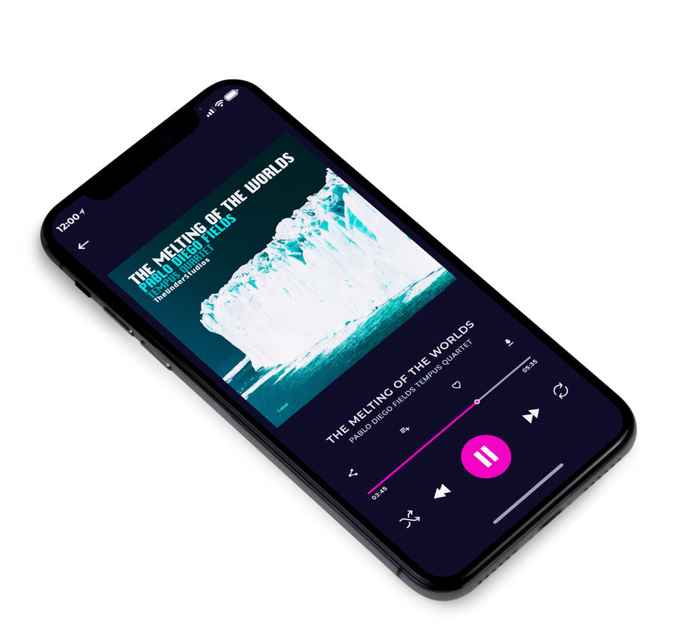 3D view of Premade Indie & Folk Music Album Cover - Tiber #1517 | AlbumArtZone*