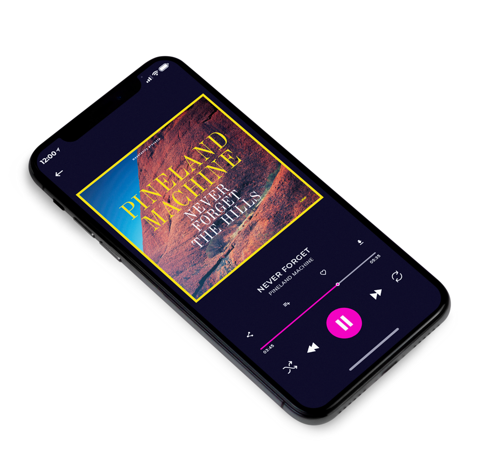 3D view of Premade Pop Album Cover - Blackcurrant #1536 | AlbumArtZone*