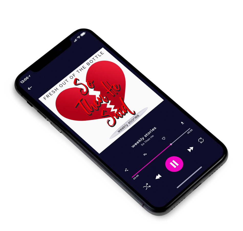3D view of Premade Podcast Album Cover - Mexican Red #1696 | AlbumArtZone*