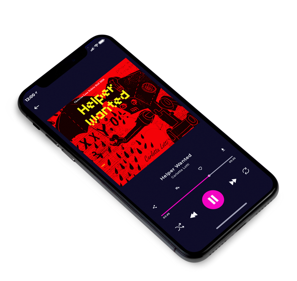 3D view of Premade Rock,Punk & Alternative Album Cover - Red Ribbon #1798 | AlbumArtZone*