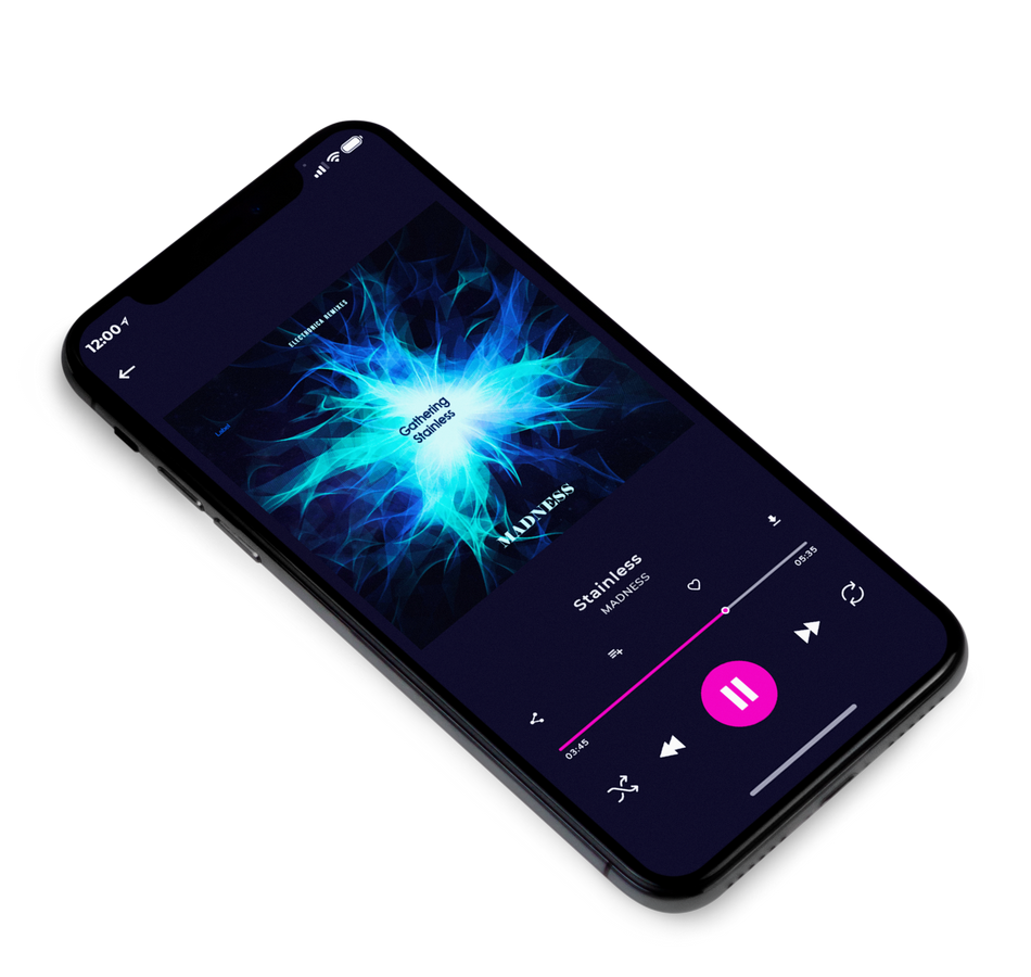 3D view of Premade Electronica & Ambient Album Cover - Aquamarine Blue #2019 | AlbumArtZone*