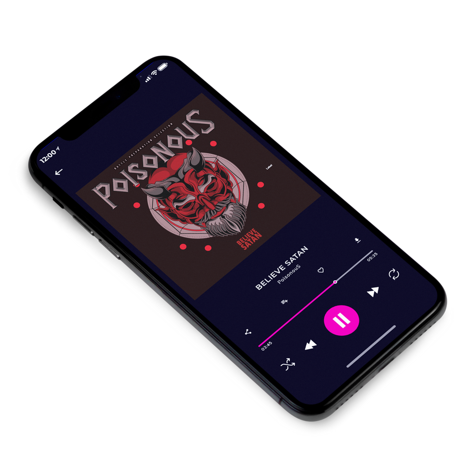 3D view of Premade Heavy Metal & Gothic Metal Album Cover - Cocoa Brown #2887 | AlbumArtZone*