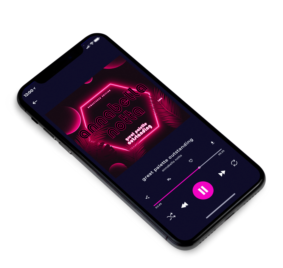 3D view of Premade EDM, House & Dub Album Cover - Aubergine #2904 | AlbumArtZone*