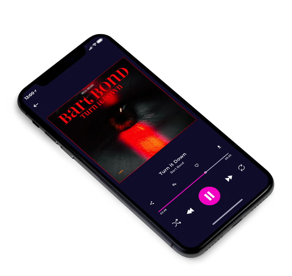 3D view of Premade Pop Album Cover - Pomegranate #3239 | AlbumArtZone*