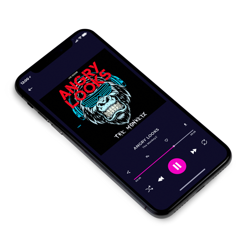 3D view of Premade Heavy Metal & Gothic Metal Album Cover - My Pink #3365 | AlbumArtZone*