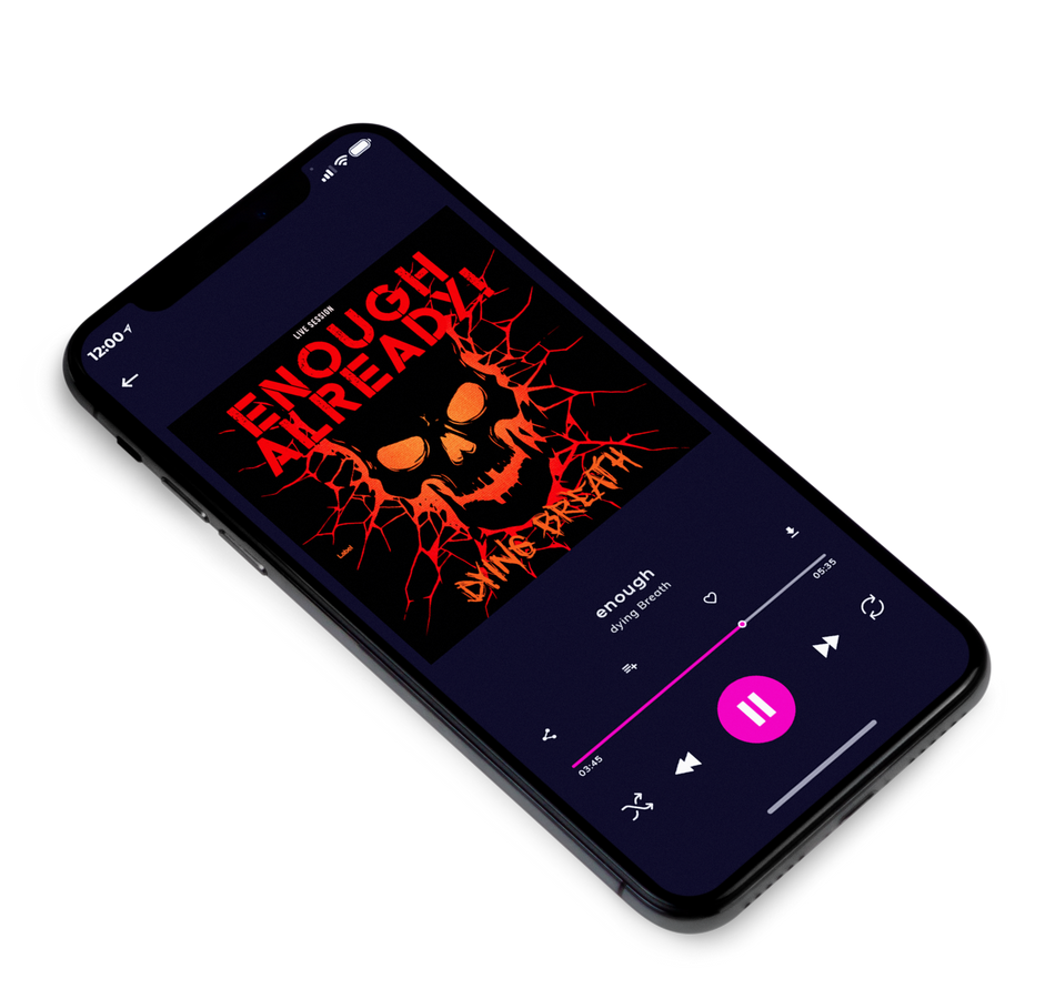 3D view of Premade Heavy Metal & Gothic Metal Album Cover - Night Rider #3374 | AlbumArtZone*