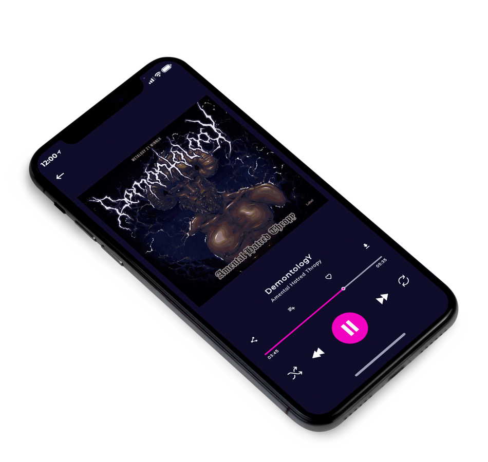 3D view of Premade Heavy Metal & Gothic Metal Album Cover - Cinder #3451 | AlbumArtZone*