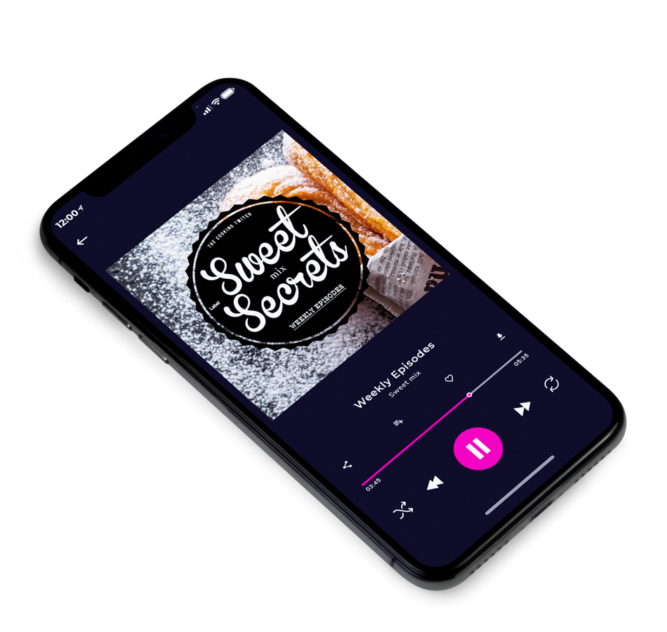 3D view of Premade Podcast Album Cover - Soft Amber #3834 | AlbumArtZone*