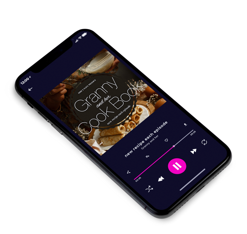 3D view of Premade Podcast Album Cover - Oil #3846 | AlbumArtZone*