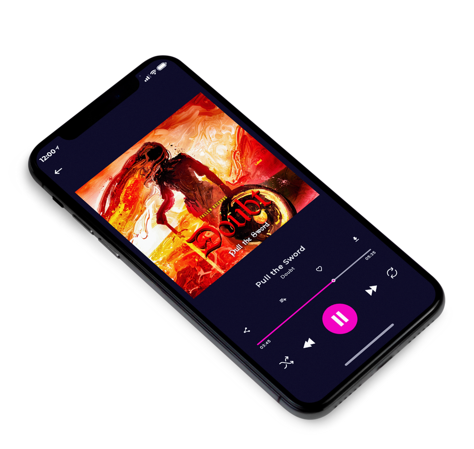 3D view of Premade Heavy Metal & Gothic Metal Album Cover - Aubergine #3896 | AlbumArtZone*