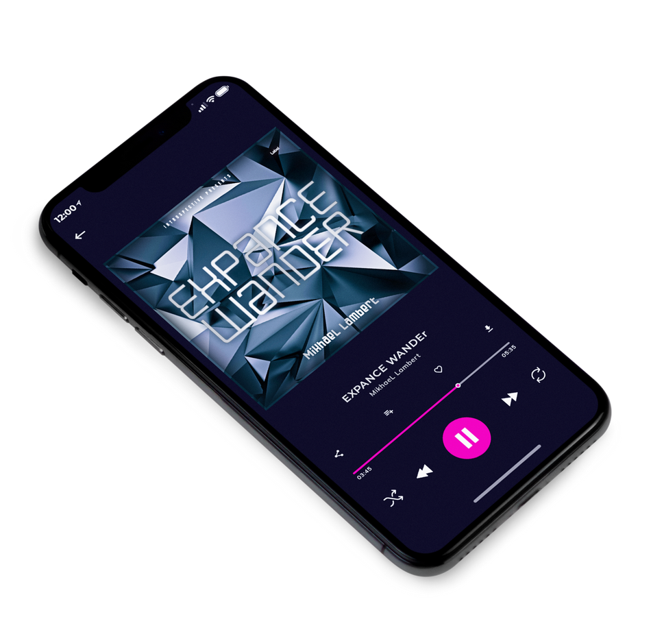 3D view of Premade Contemporary Music Album Cover - Mirage #4091 | AlbumArtZone*