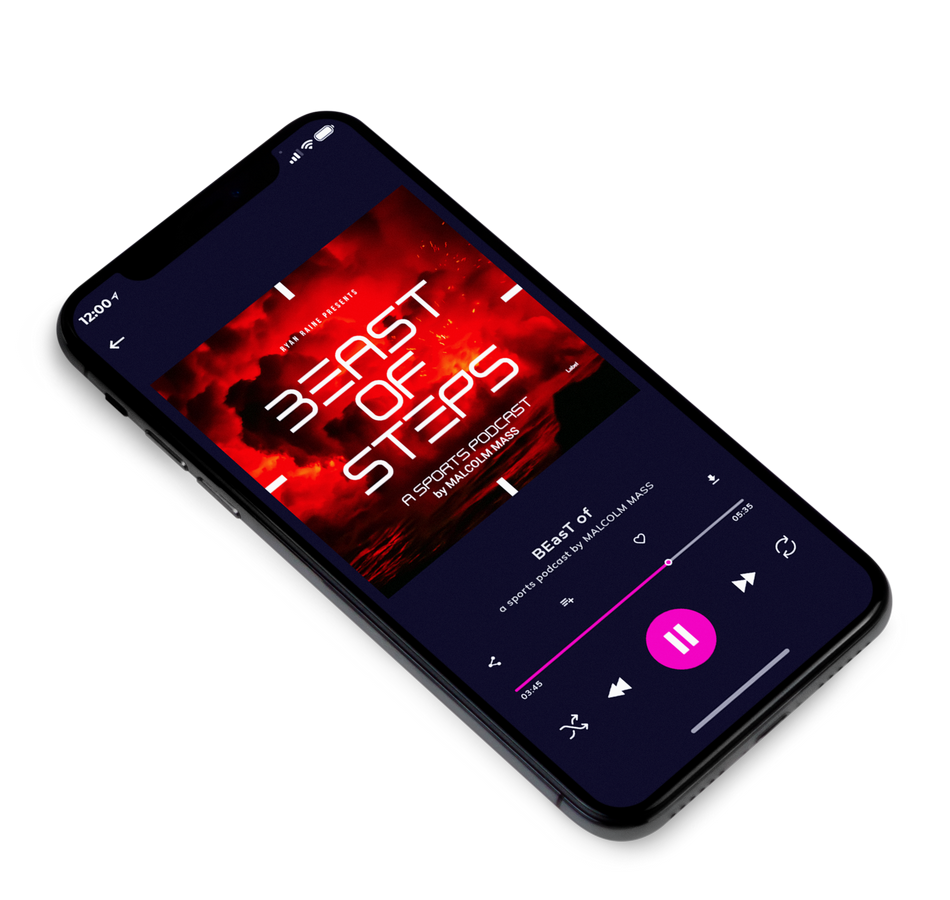 3D view of Premade Podcast Album Cover - Punch #4234 | AlbumArtZone*