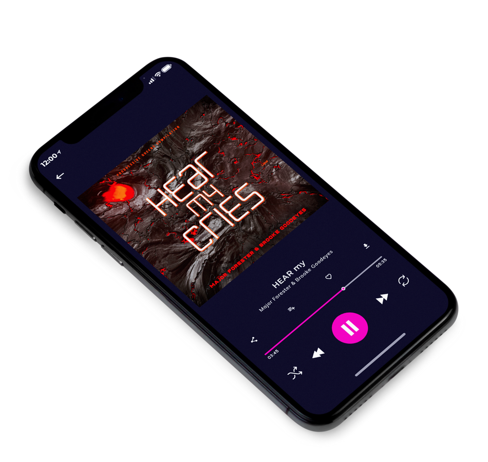 3D view of Premade Heavy Metal & Gothic Metal Album Cover - Cocoa Brown #4246 | AlbumArtZone*