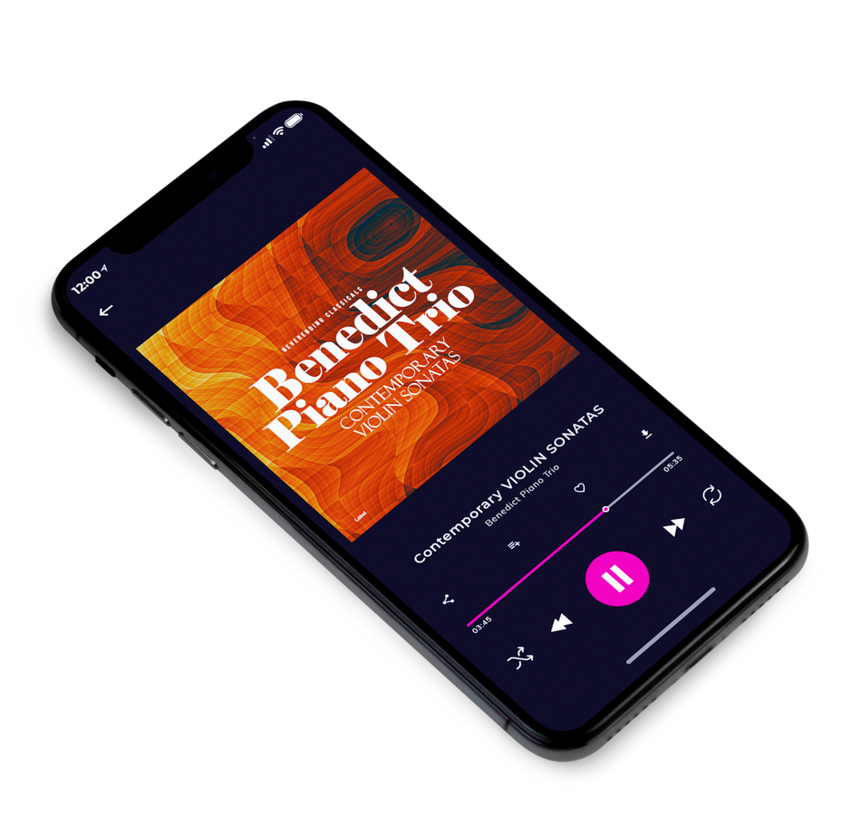 3D view of Premade Contemporary Music Album Cover - Fiery Orange #4421 | AlbumArtZone*