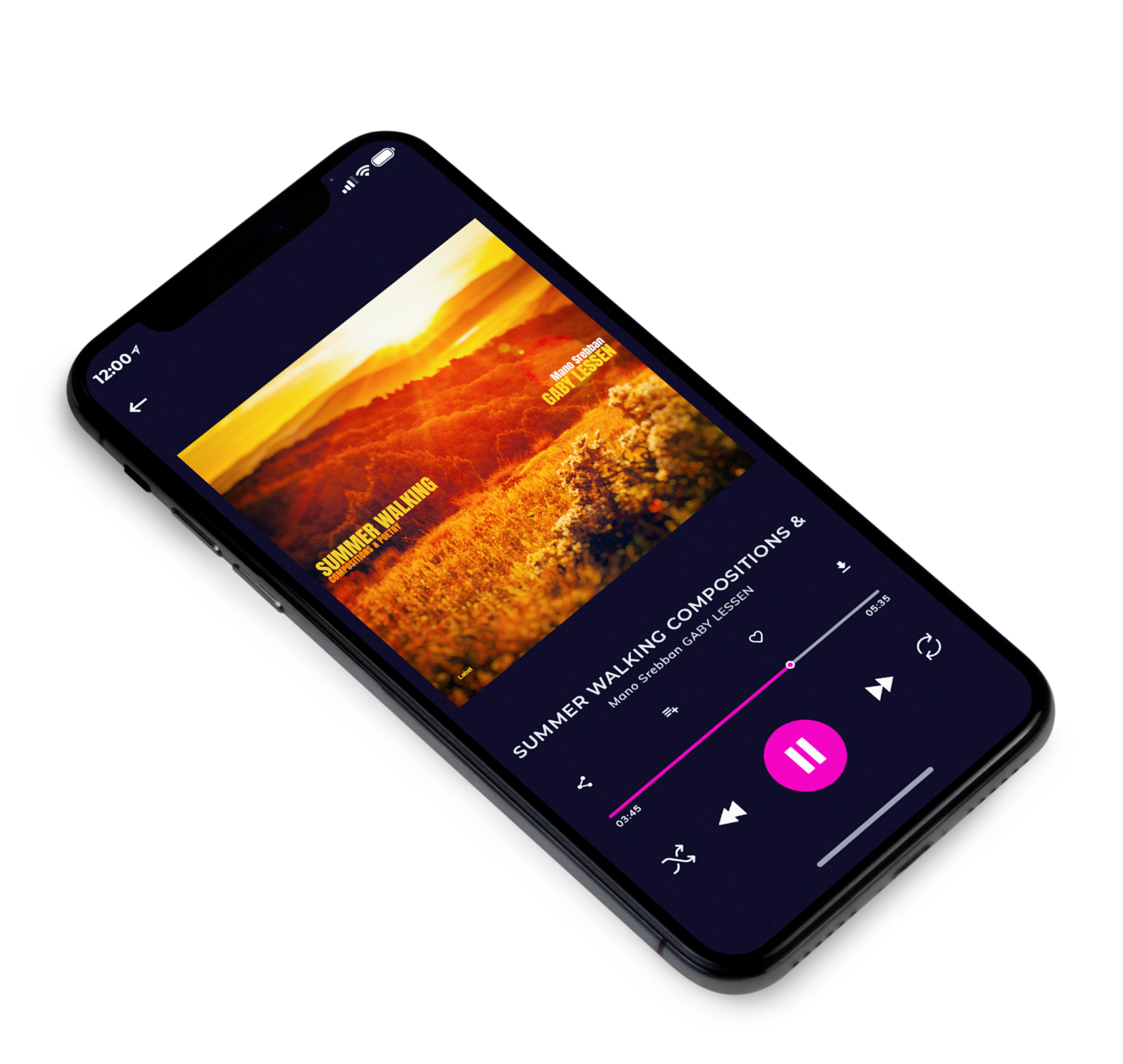3D view of Premade Pop Album Cover - Vesuvius #4533 | AlbumArtZone*