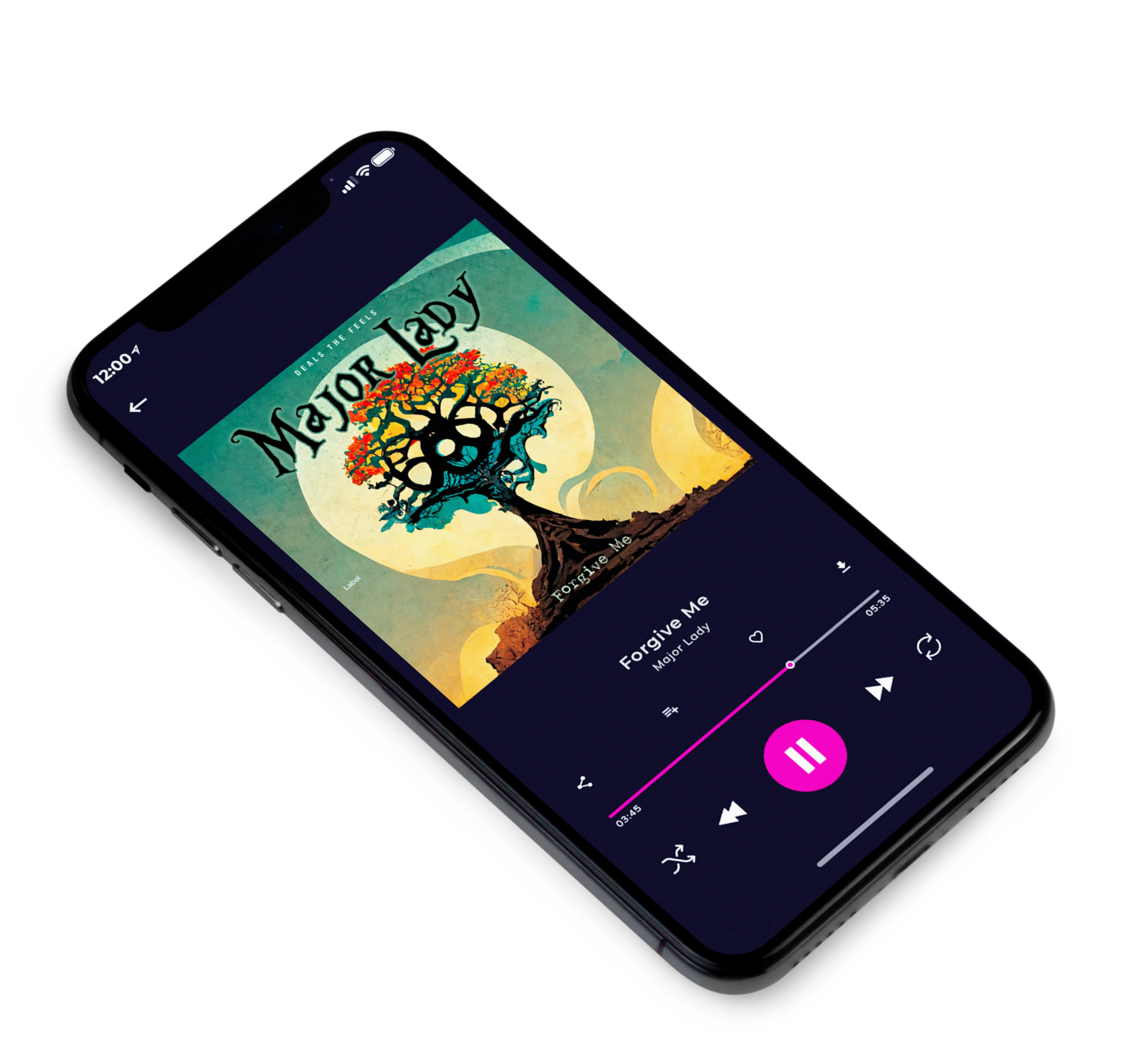 3D view of Premade Pop Album Cover - Tom Thumb #4599 | AlbumArtZone*
