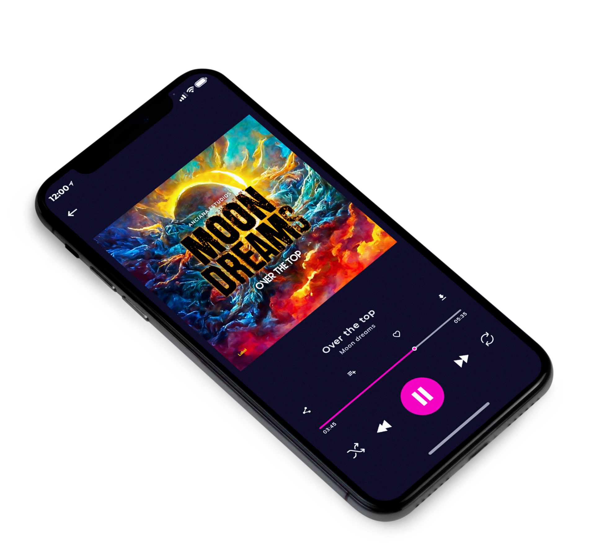 3D view of Premade Electronica & Ambient Album Cover - Charade #4616 | AlbumArtZone*
