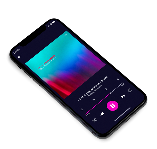 3D view of Premade Electronica & Ambient Album Cover - Eastern Blue #4715 | AlbumArtZone*