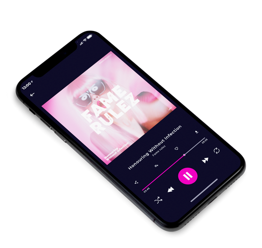 3D view of Premade Pop Album Cover - Rose Fog #4764 | AlbumArtZone*