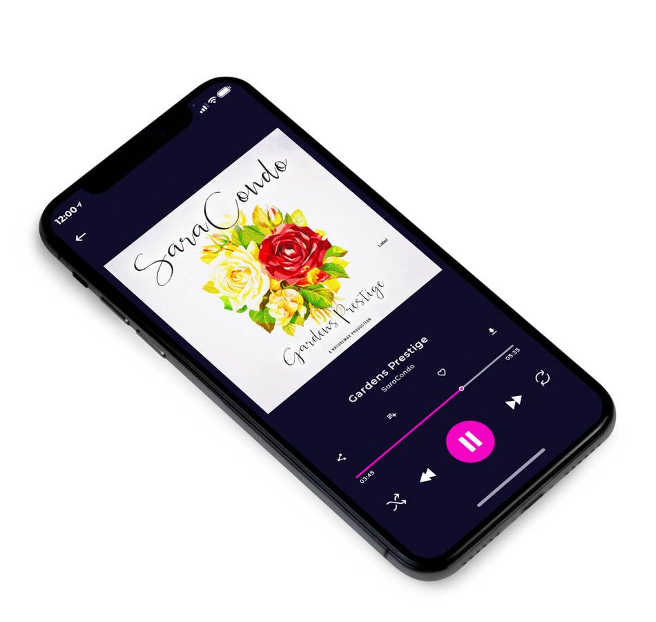 3D view of Premade Pop Album Cover - Pampas #5031 | AlbumArtZone*