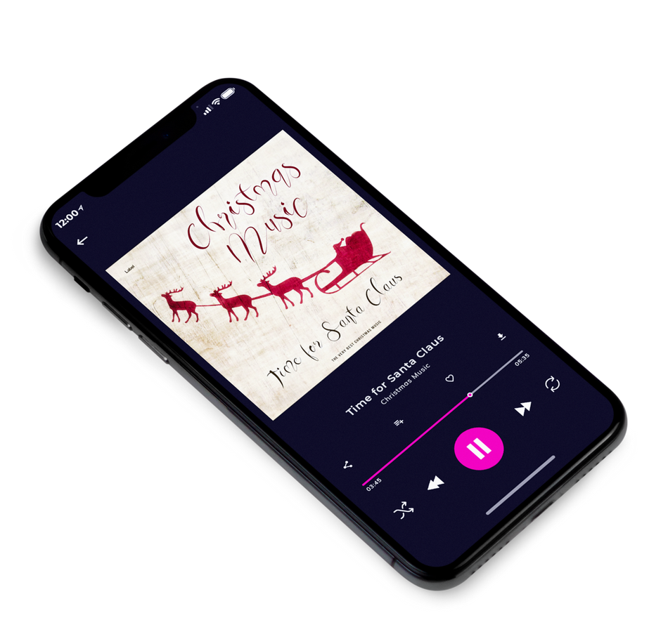 3D view of Premade Christmas Music Album Cover - Parchment #5035 | AlbumArtZone*