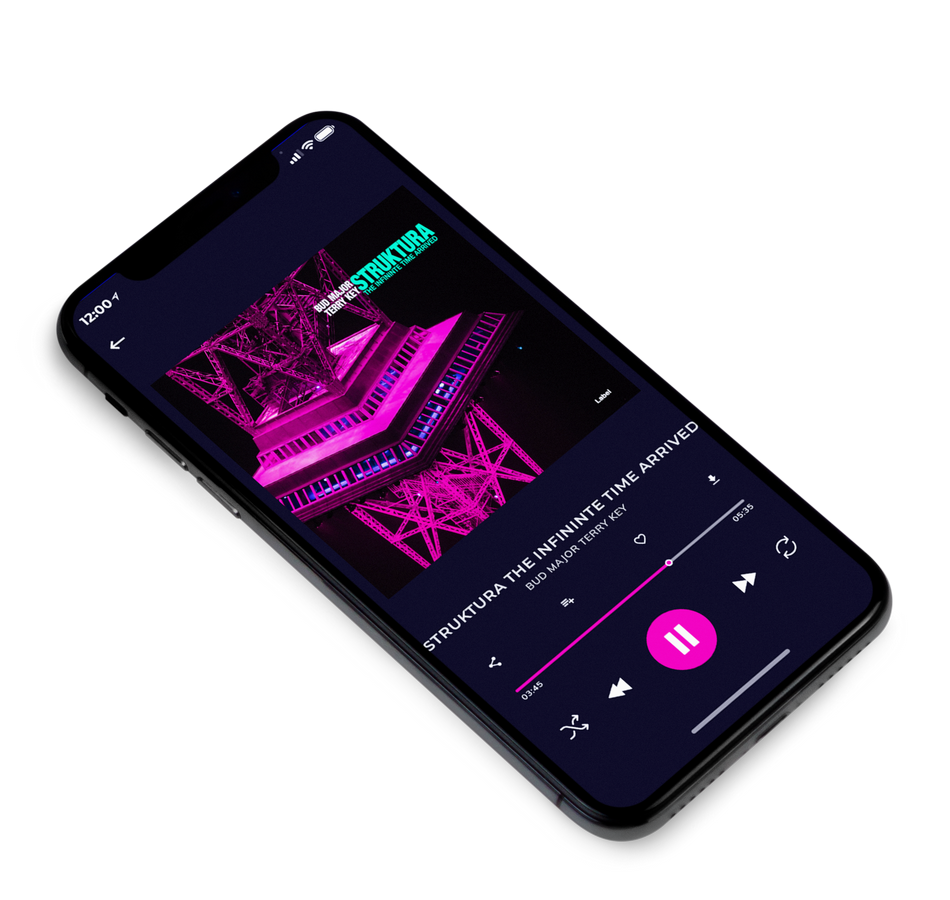 3D view of Premade EDM, House & Dub Album Cover - Cerise #5082 | AlbumArtZone*
