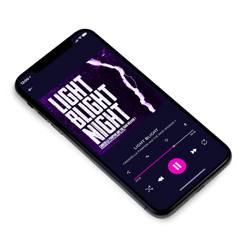 3D view of Premade Contemporary Music Album Cover - Violet #5222 | AlbumArtZone*