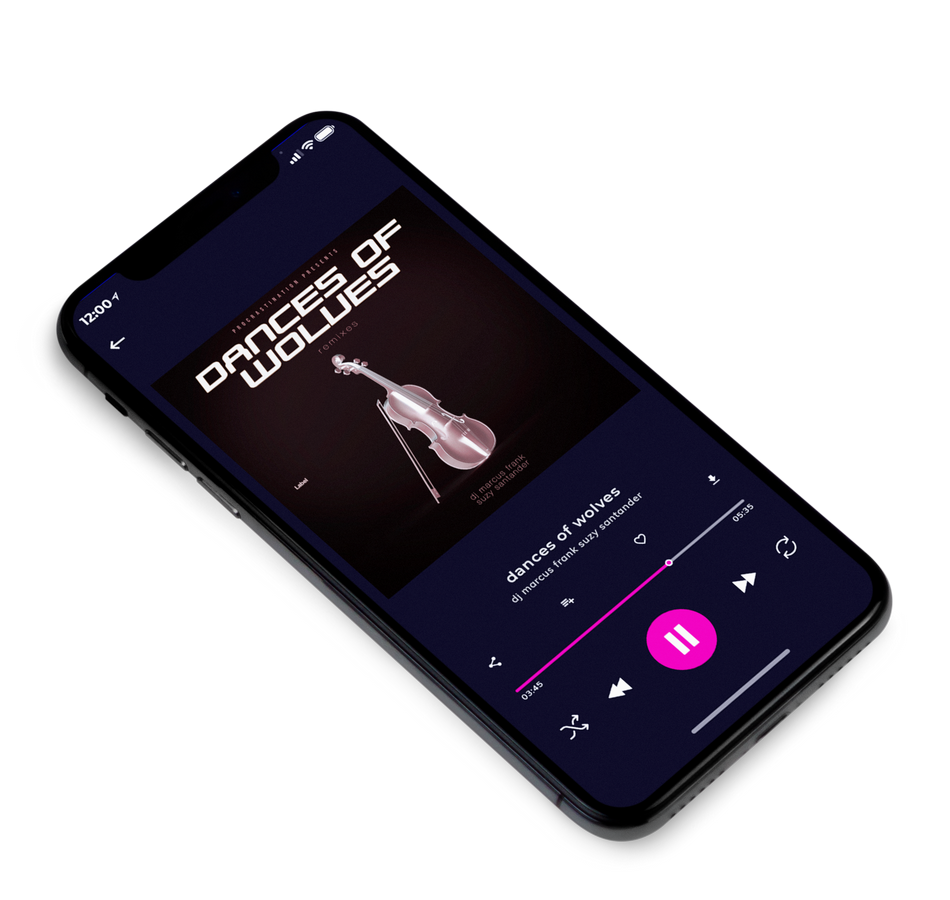 3D view of Premade Contemporary Music Album Cover - Night Rider #5262 | AlbumArtZone*