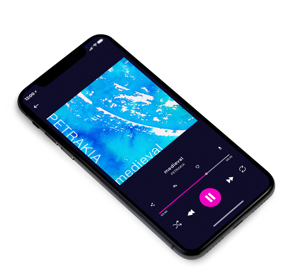 3D view of Premade Electronica & Ambient Album Cover - Cerulean #5405 | AlbumArtZone*