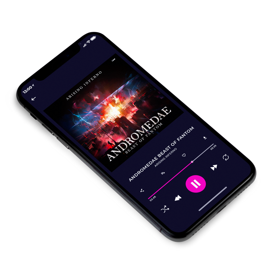 3D view of Premade Heavy Metal & Gothic Metal Album Cover - New York Pink #5726 | AlbumArtZone*