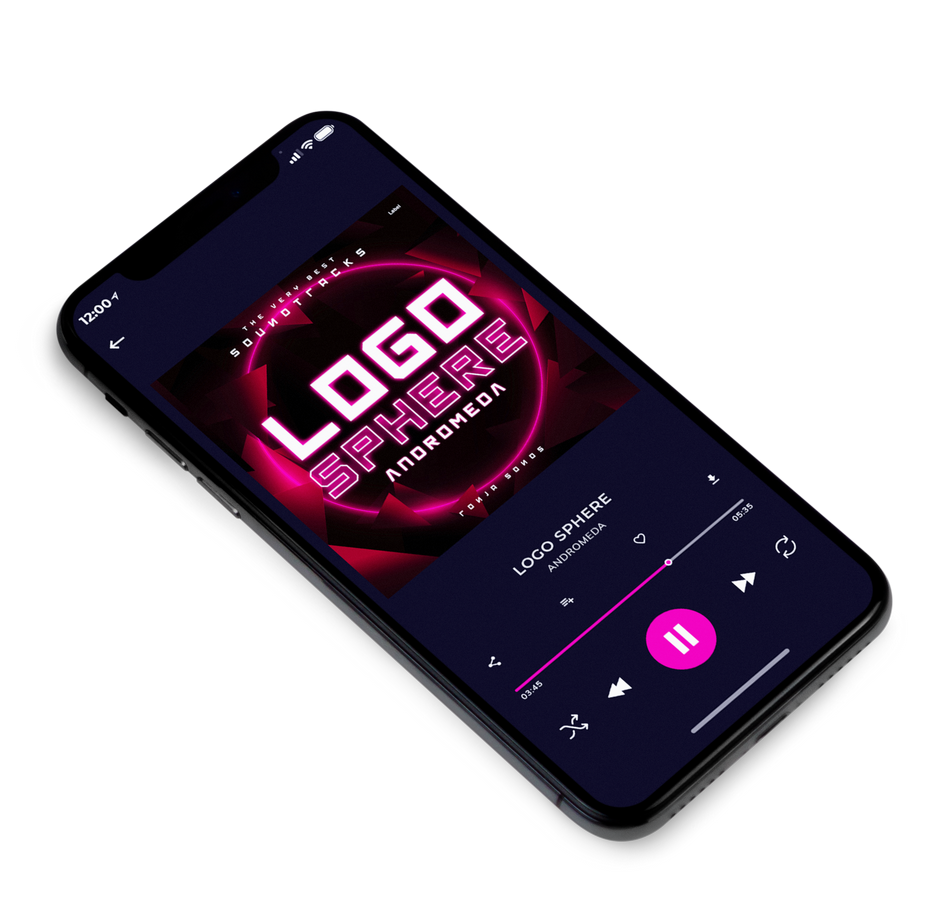 3D view of Premade Podcast Album Cover - Aubergine #5893 | AlbumArtZone*