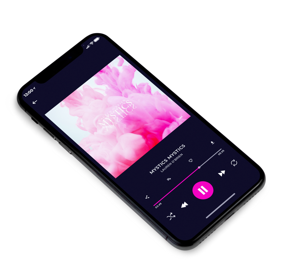 3D view of Premade Contemporary Music Album Cover - Lavender Pink #6152 | AlbumArtZone*