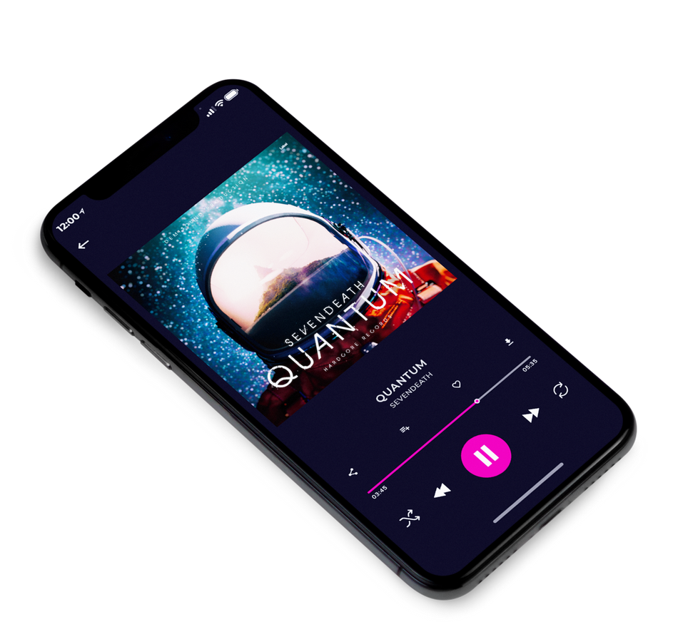 3D view of Premade Rock,Punk & Alternative Album Cover - Oyster Pink #6319 | AlbumArtZone*