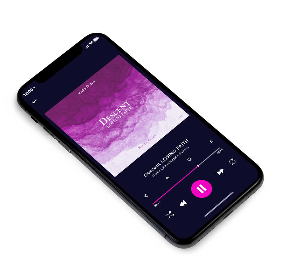 3D view of Premade Pop Album Cover - Plum #6332 | AlbumArtZone*