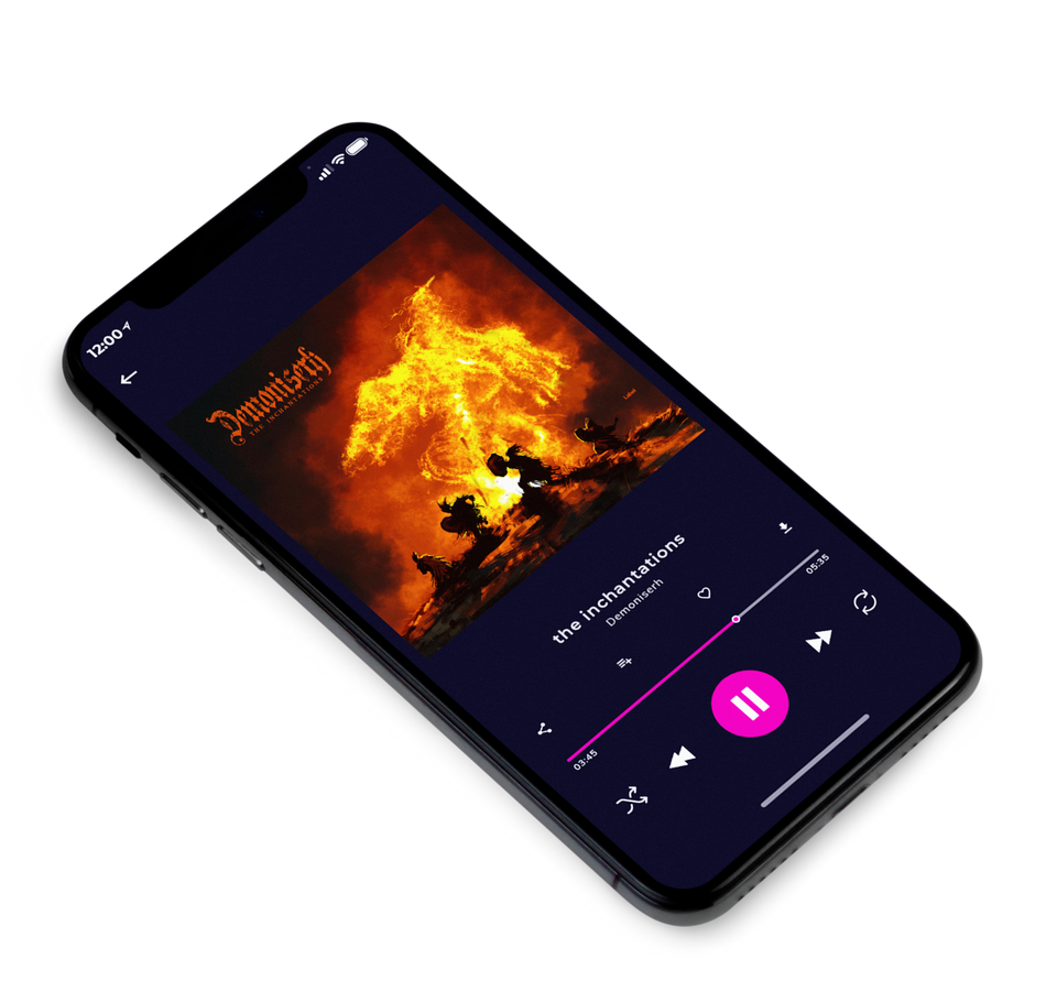 3D view of Premade Heavy Metal & Gothic Metal Album Cover - Fire Bush #6385 | AlbumArtZone*