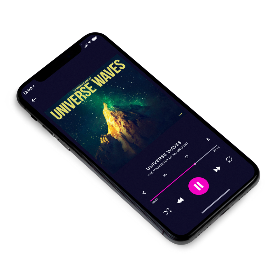 3D view of Premade Electronica & Ambient Album Cover - Big Stone #6525 | AlbumArtZone*