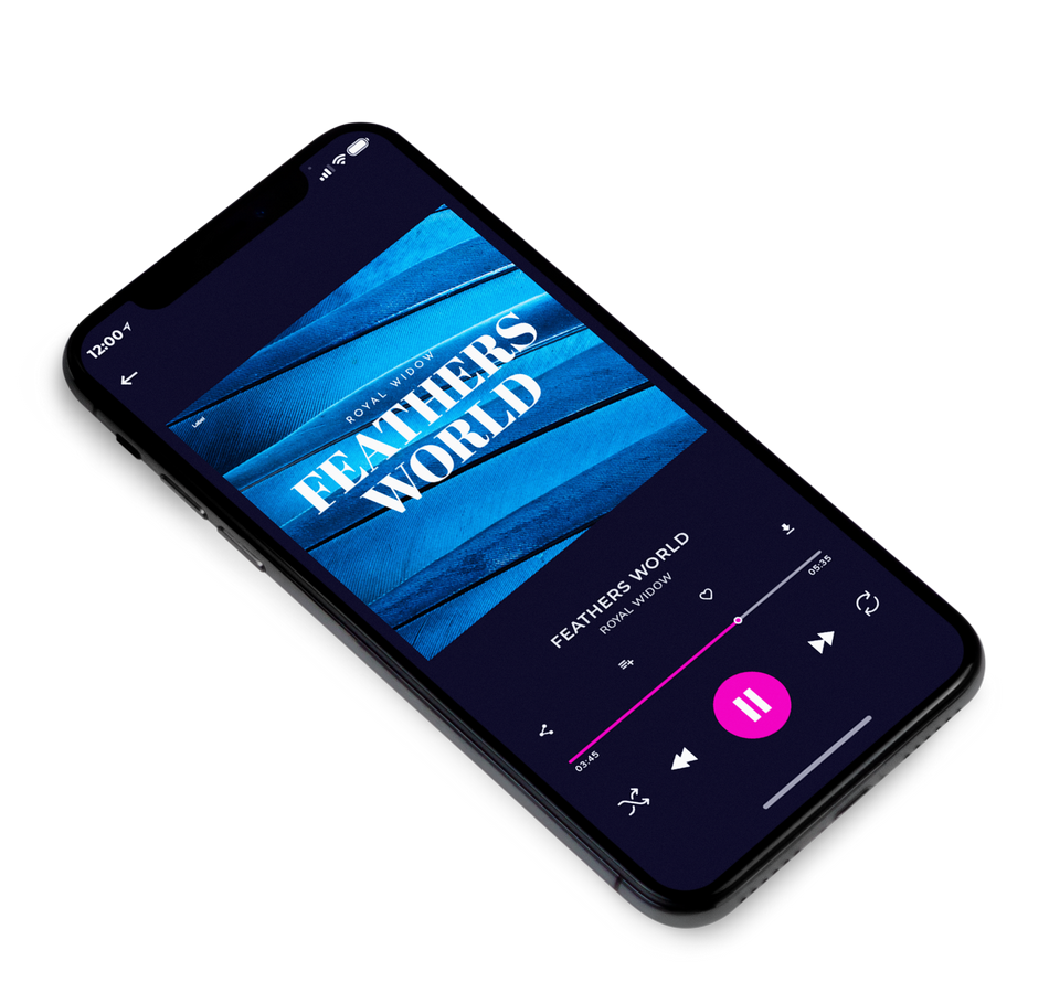 3D view of Premade Electronica & Ambient Album Cover - Venice Blue #6623 | AlbumArtZone*