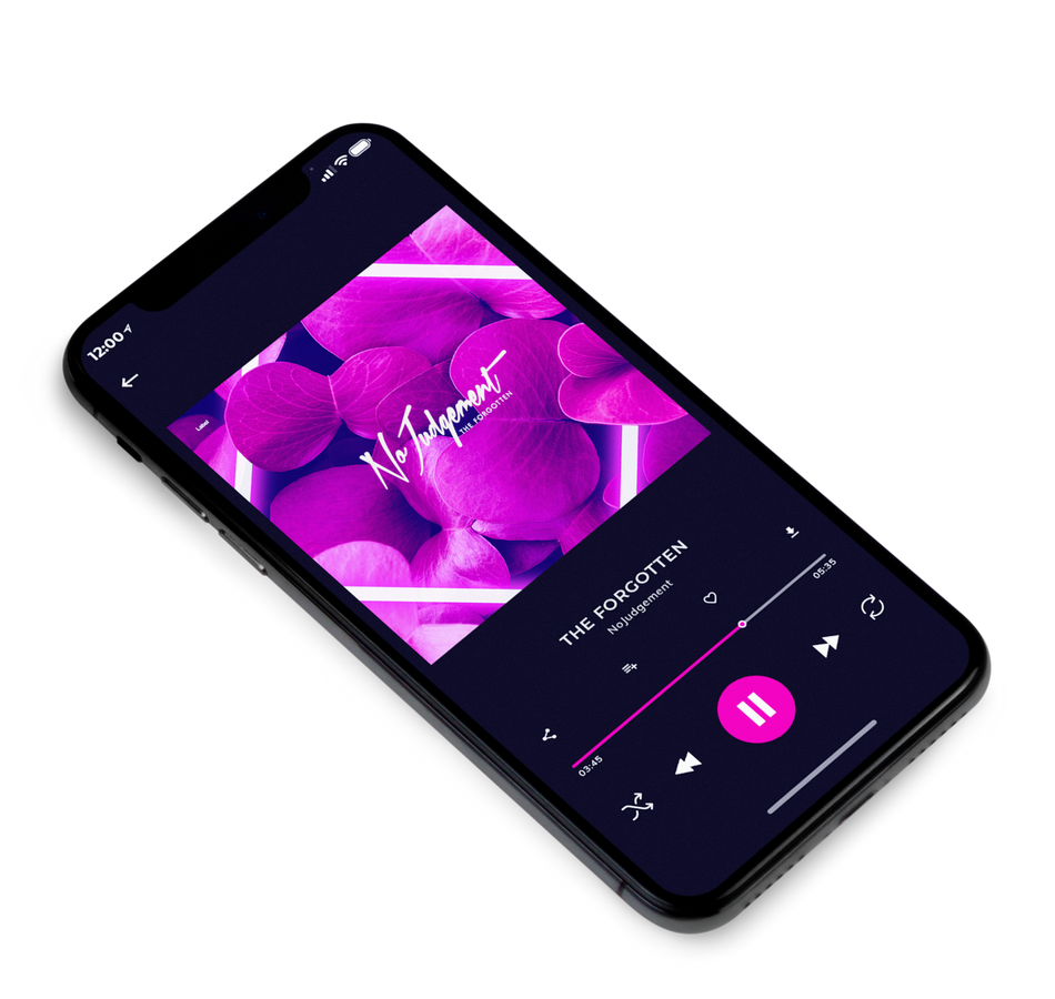 3D view of Premade Pop Album Cover - Violet Eggplant #6675 | AlbumArtZone*