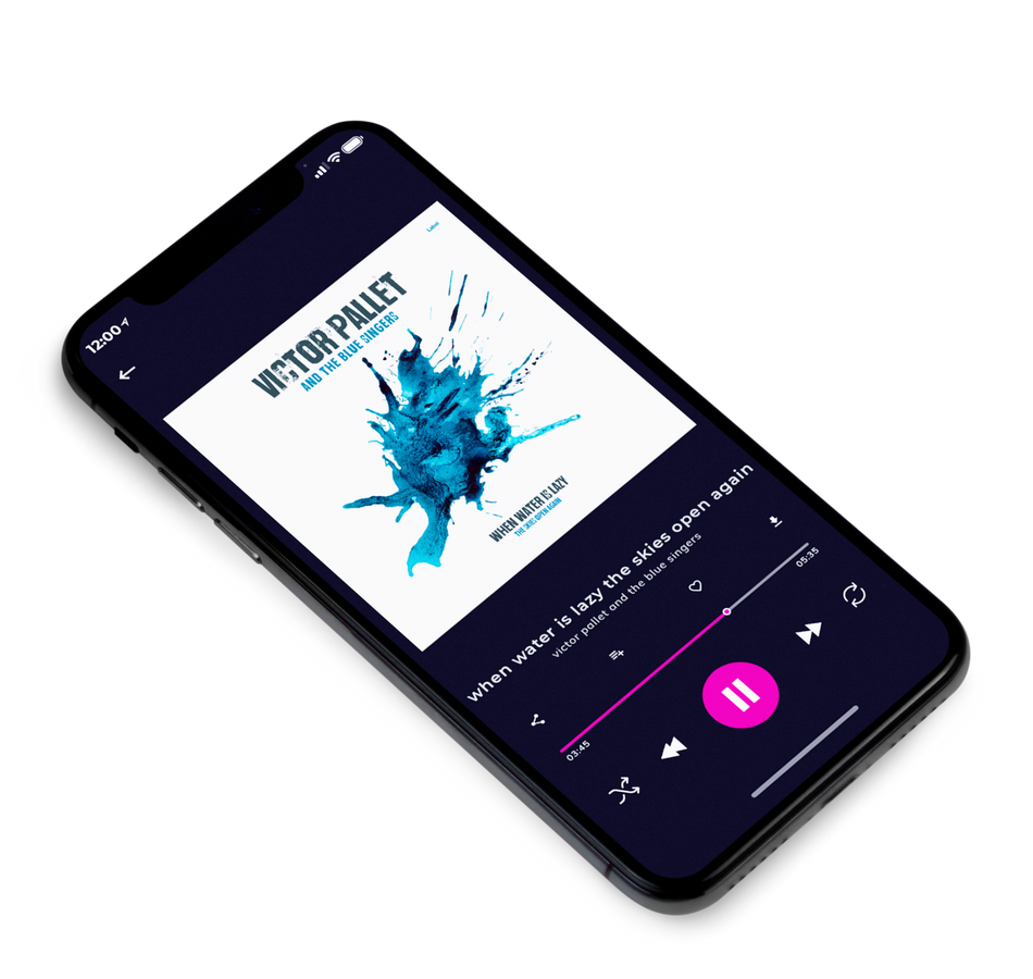 3D view of Premade Rock,Punk & Alternative Album Cover - Chathams Blue #6760 | AlbumArtZone*