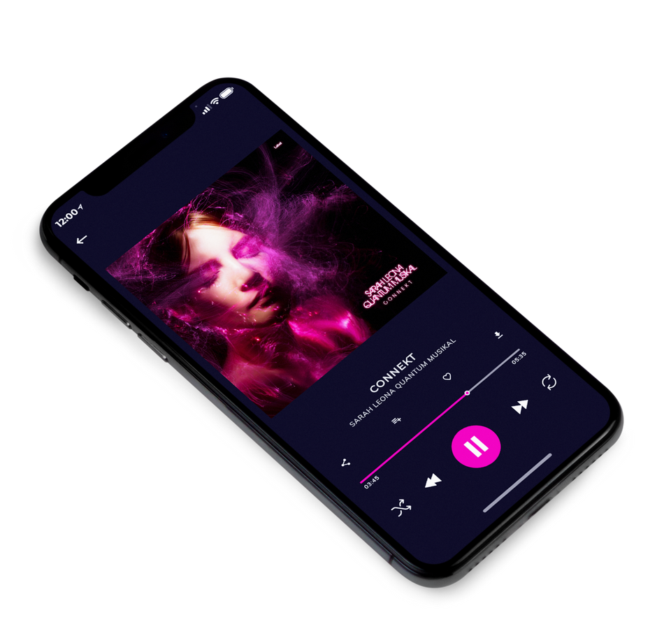 3D view of Premade Pop Album Cover - Aubergine #6791 | AlbumArtZone*
