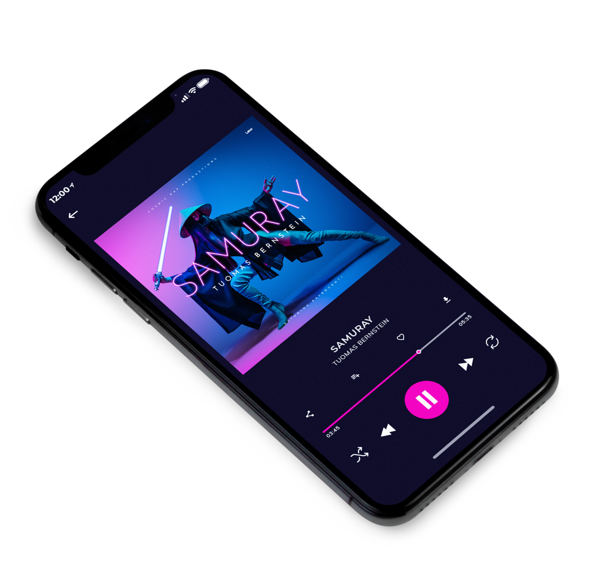 3D view of Premade Dance & House Album Cover - Chathams Blue #6800 | AlbumArtZone*