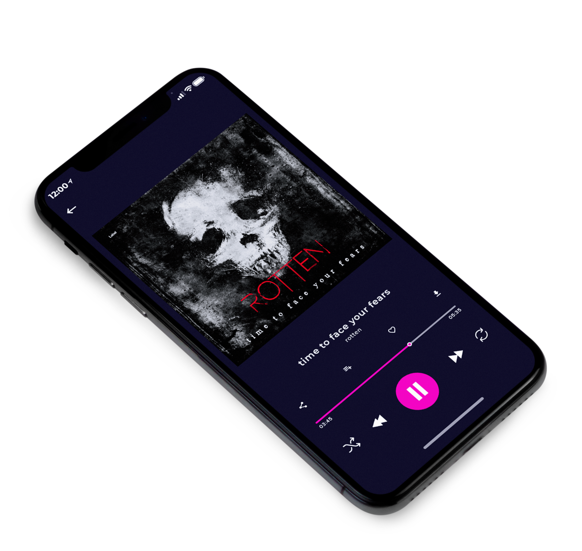 3D view of Premade Heavy Metal & Gothic Metal Album Cover - Nobel #6858 | AlbumArtZone*