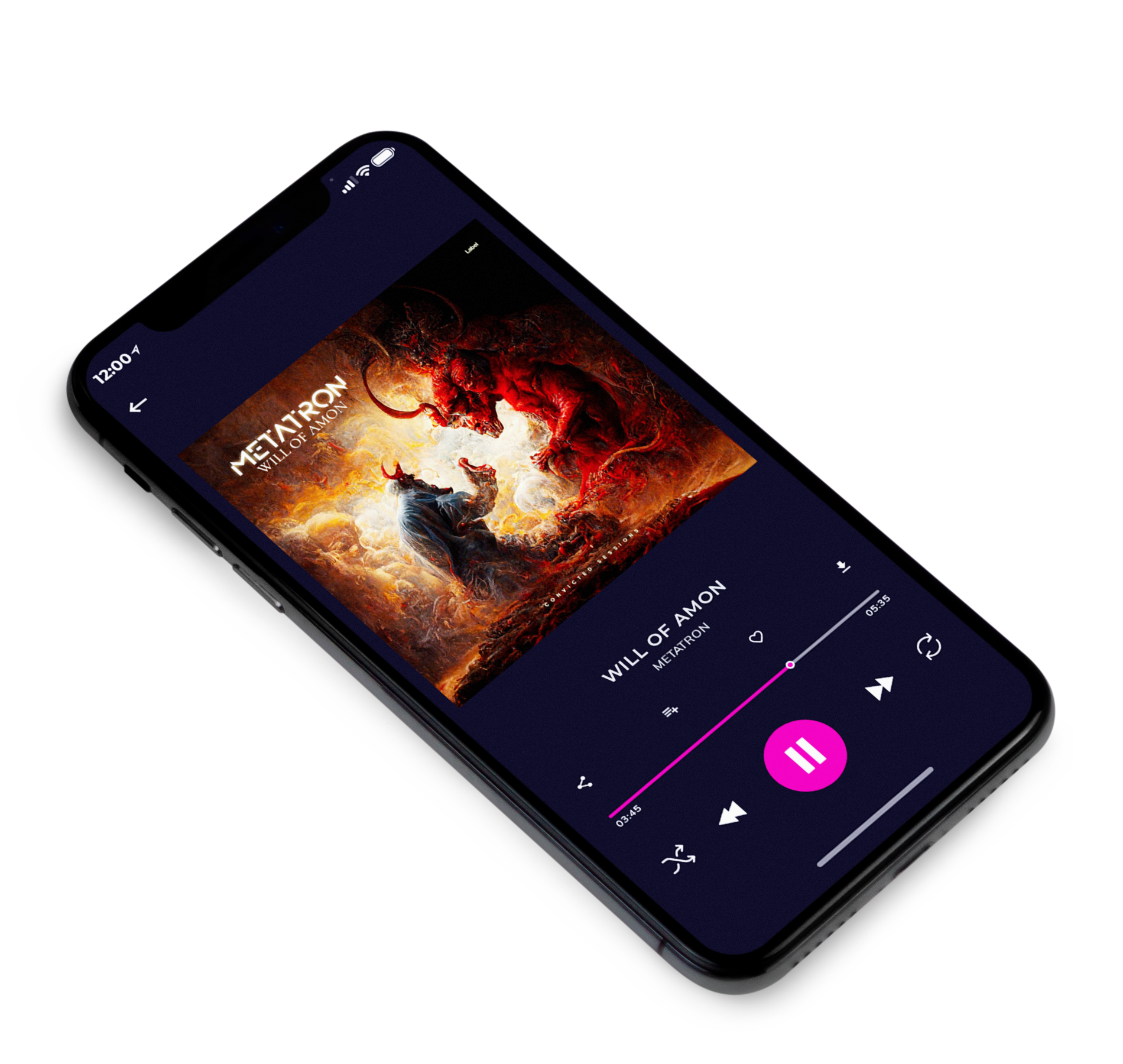 3D view of Premade Heavy Metal & Gothic Metal Album Cover - Coffee Bean #6899 | AlbumArtZone*