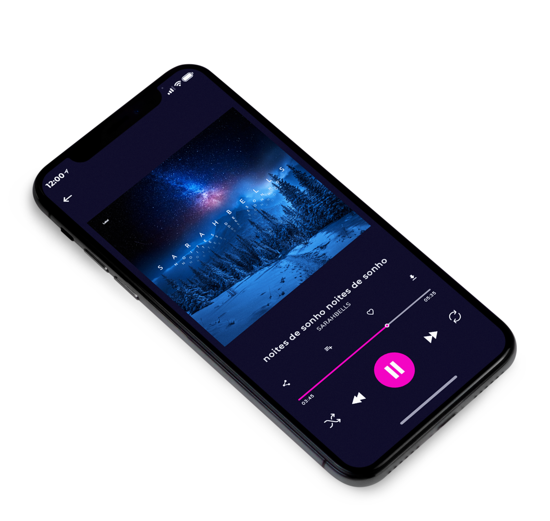 3D view of Premade Contemporary Music Album Cover - Blue Zodiac #7049 | AlbumArtZone*