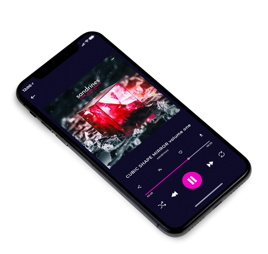 3D view of Premade Contemporary Music Album Cover - New York Pink #7448 | AlbumArtZone*
