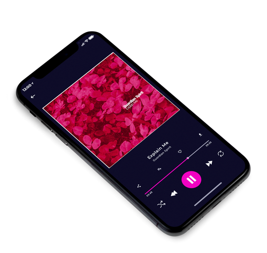 3D view of Premade Contemporary Music Album Cover - Claret #7568 | AlbumArtZone*