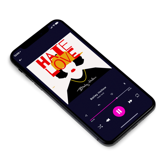 3D view of Premade Podcast Album Cover - Linen #7644 | AlbumArtZone*