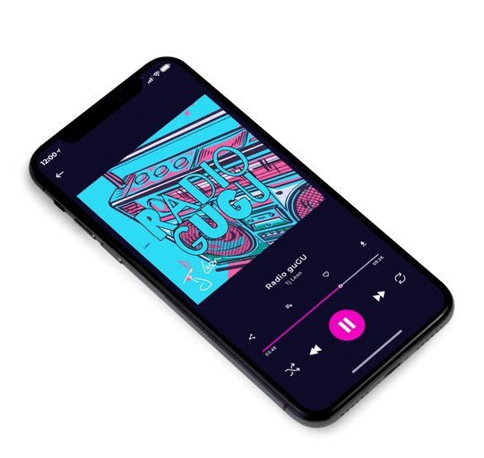 3D view of Premade Pop Album Cover - Turquoise Blue #7646 | AlbumArtZone*