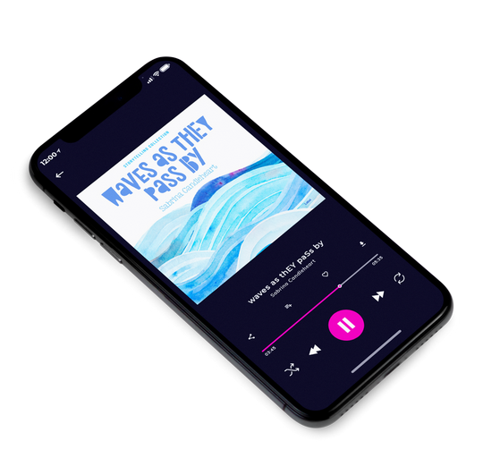 3D view of Premade Podcast Album Cover - Tropical Blue #7685 | AlbumArtZone*