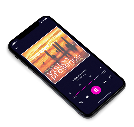3D view of Premade Electronica & Ambient Album Cover - Raw Sienna #7717 | AlbumArtZone*
